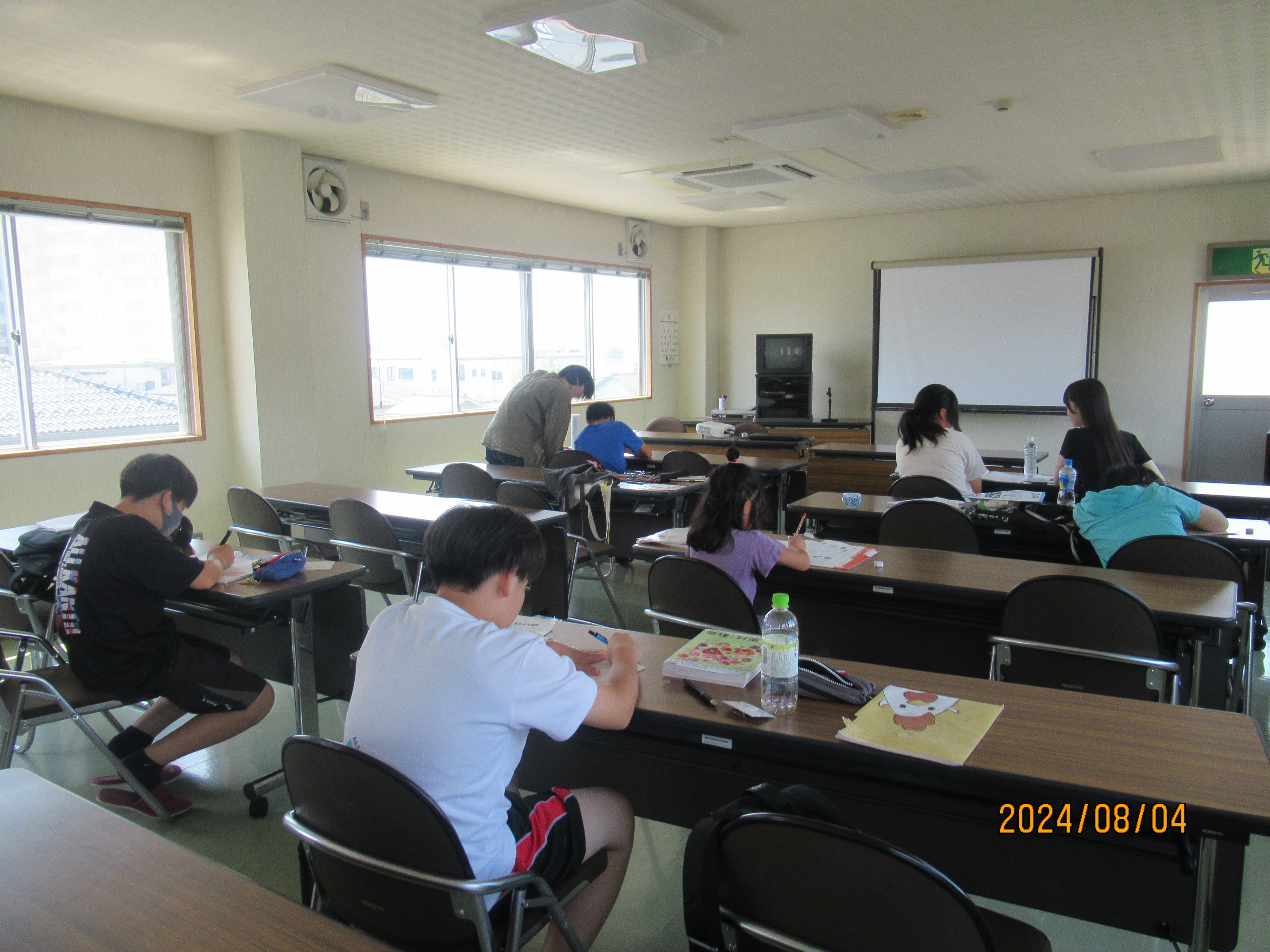 学習風景の写真