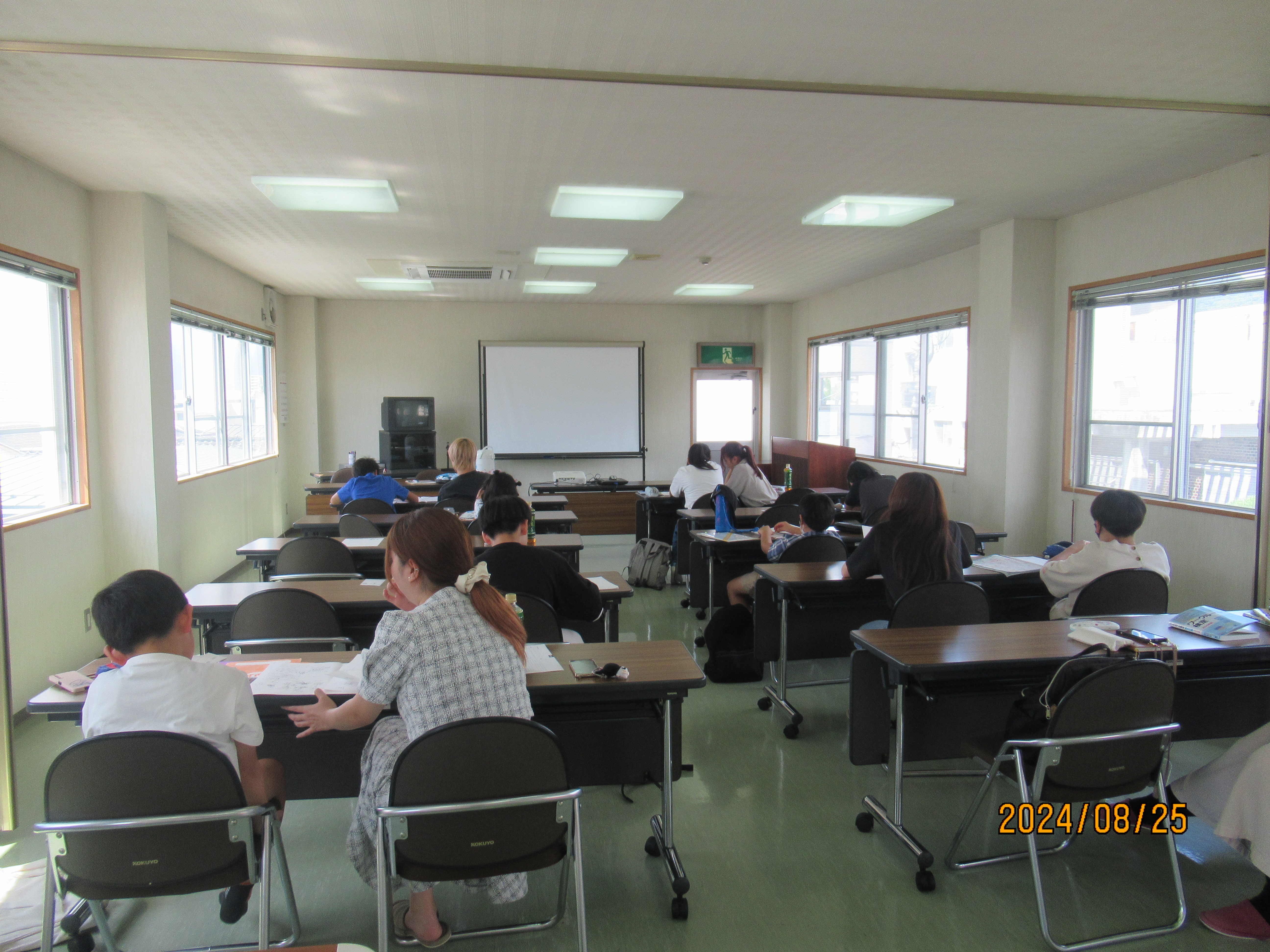 学習風景の写真